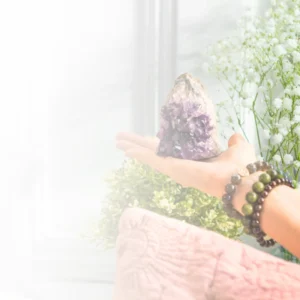Hands radiating healing energy during a Reiki session, promoting relaxation, balance, and spiritual well-being.