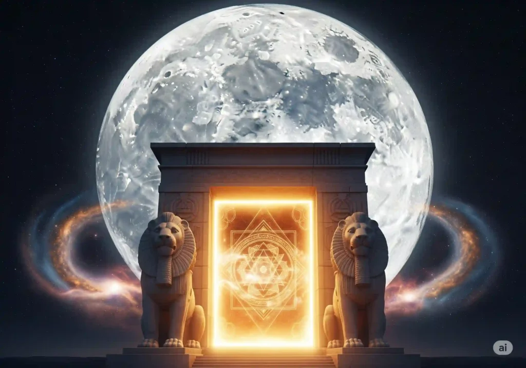 Full Moon with Lion's Portal
